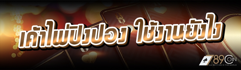 เค้าไพ่ปิงปอง ใช้งานยังไง